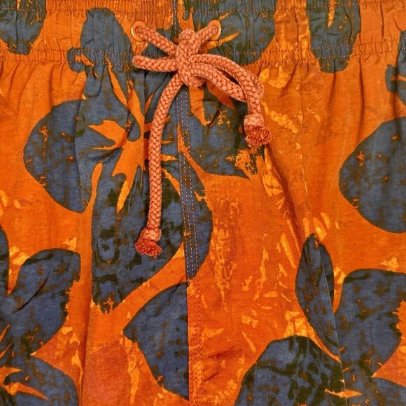 Cherokee Men’s Tropical Flowers Swim Shorts Trunks XL Red Blue Orange Floral - Picture 3 of 6